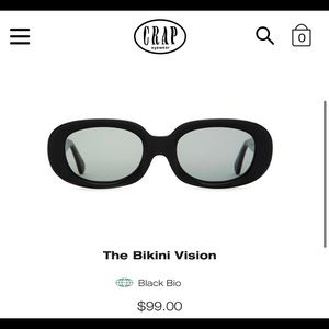 CRAP Eyewear The Bikini Vision - Black Sunglasses